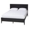 Baxton Studio Primrose Mid-Century Black Fluted Wood Queen Size 4-Piece Bedroom Set 249-13816-13830-13822-ZORO - alternate 7