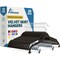 Lifemaster Velvet Skirt Hangers, Adjustable Clips, 360 Deg Swivel Hook, Non-Slip, Holds 10 lbs, Brown, 30PK LMVSH30BW - alternate 1