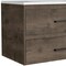 Homeroots 32" Natural And Black Wood Floating Bathroom Vanity With White Sink And Two Drawers 543635 - alternate 4