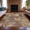 Homeroots 3' X 5' Brown Beige And Charcoal Abstract Washable Indoor Outdoor Area Rug 630759 - alternate 6