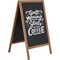 M&T Displays Dark Wood 18.1x26.5 Inch Double Sided Chalkboard A-Frame UWODD04668x2000 - alternate 1