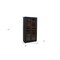 Homeroots 80in Dark Gray Distressed Solid Wood Bar Cabinet With Two Doors 489038 - alternate 5