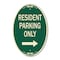 Signmission Reserved Parking Sign Resident Parking Only , 12 In X 18 In Architectural, Heavy Gauge Aluminum A-OV-G-1218-23037 - alternate 1