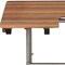 Homeroots 18" X 32" Brown Wall Mount Teak Rectangular Shower Bench With Legs 549360 - alternate 4
