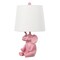 Jonathan Y Kairi 21" Modern Shabby Chic Resin/Iron Happy Elephant LED Kids' Table Lamp with Phone Stand, Pink JYL4060B - alternate 7