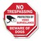 Signmission No Trespassing Protected by Video S, 4 inch X 4 inch, Vinyl Decal, 2PK OC-D-2PACK-4-92 - alternate 1