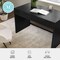 Martha Stewart Kayden Home Office Modular 2 Drawer Desk in Black w/Oil Rubbed Bronze Hardware NAN-PS-23519-BK-BK-MS - alternate 9