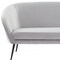 Homeroots 75" Light Gray Sofa With Black Legs 480908 - alternate 8
