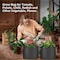 Healsmart Simple Deluxe Grow Bags 5 Gallon Planter Pots with Handles, Black, 5PK GLGROWBAG5X5BLKV3 - alternate 6
