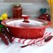 Crock Pot Crockpot Appleton 2 Quart Oval Stoneware Casserole Dish in Red with Glass Lid 135281.02 - alternate 4