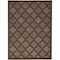 Homeroots 5' X 7' Dark Brown And Light Brown Trellis Indoor Outdoor Area Rug 545227 - alternate 7