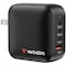 Verbatim Americas Verbatim Mini GaN Charger 100W 4 Port - 100 W - 120 V AC, 230 V AC Input - 1 32231 - alternate 1