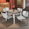 Regency Square Kahlo Breakroom Table W/ 4 Zeng Stack Chairs, 30 in W, 30 in L, Noble Oak TPL3030NOCM44GY - alternate 5