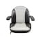 Uni Pro 1110 Seat Top Assembly, Black/Silver Vinyl 8467 - alternate 6
