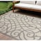 Homeroots 6' X 9' Cream And Gray Trellis Indoor Outdoor Area Rug 550465 - alternate 6
