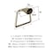 Amerock St. Vincent Golden Champagne Contemporary 5-9/16 in 141 mm Length Towel Ring BH36042BBZ - alternate 4