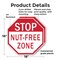 Signmission Stop Nut-free Zone, 18 inch X 18 inch, Plastic Sign, 2PK OC-P-2PACK-18-119 - alternate 4