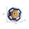 Homeroots Set of Twelve Blue White And Gold Geometric Ceramic Drawer Pull Knobs, 12PK 321667 - alternate 5
