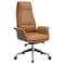 Leisuremod Summit High-Back Office Chair in Faux Leather & Aluminum Frame with Swivel & Tilt, Acorn Brown SOT21LBRL - alternate 1