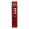 Homeroots Vintage Red Wooden Phone Booth Bar Cabinet 388258 - alternate 5