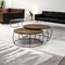 Homeroots Brown and Black Wood and Metal Round Nested Coffee Tables 376284 - alternate 9