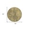 Homeroots 8' Gold Black And Charcoal Round Geometric Washable Indoor Outdoor Area Rug 577555 - alternate 3