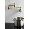 Kingston Brass Wall Mount Pot Filler Faucet with Knurled Handle, Polished Brass KS3102RKX - alternate 6