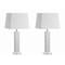 Jonathan Y Noelle 28.5" Seashell LED Table Lamp, White, 2PK JYL1053A-SET2 - alternate 8