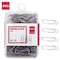 Deli Paper Clips No.0, Silver, Nickel-Plated, Rust-Resistant, 100PK E0025 - alternate 1