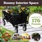 Pure Garden Collapsible Wagon Grocery Cart on Wheels Portable Beach Wagon, Folding Garden/Shopping Cart 50-LG1501 - alternate 10