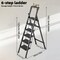 Wrightmaster 5.3 ft. Steel Lightweight Step Ladder, 11 ft. Reach, with Tool Platform 300 lb. Load Capacity Black ZOR-GJ6BT1 - alternate 5