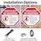 Signmission Absolutely No Soliciting No Politi, 10 inch X 10 inch, Aluminum Metal Signs, 5PK OC-A-5Pack-10-18 - alternate 4