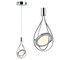 Jonathan Y Orion 5.5" Adjustable Modern Integrated 1-Light Cluster LED Metal Pendant, Chrome JYL7032A - alternate 11