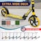 Outdoorcruiser Outdoor Cruiser Kick Scooter, Ages 6+, 240 LBS Max, Foldable, 8in. Wheels, Suspension, Yellow OCTENS304 - alternate 6