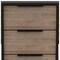 Homeroots 18" Brown and Black Five Drawer Standard Chest 544007 - alternate 6