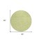 Homeroots 8' Artichoke Green And Ivory Round Floral Washable Indoor Outdoor Area Rug 581842 - alternate 4