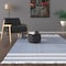 Homeroots 8' X 10' Blue Striped Handmade Stain Resistant Non Skid Indoor Outdoor Area Rug 533585 - alternate 9