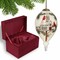 Homeroots Home of the Red Cardinals Hand Painted Mouth Blown Glass Ornament 477480 - alternate 1