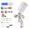 Vevor HVLP Air Spray Gun Gravity Feed Paint Sprayer Gun 3 Nozzles 1.3/1.4/1.7mm RF6000AG - alternate 1