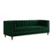 Homeroots 85" Hunter Green Velvet Wood Sofa 543932 - alternate 8