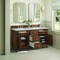 James Martin Vanities Lorelai 60in Double Vanity, Mid-Century Walnut w/ 3 CM Victorian Silver Silestone Top 424-V60D-WLT-FVSL - alternate 7