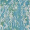 Homeroots 8' X 10' Teal Blue Ivory And Green Abstract Washable Indoor Outdoor Area Rug 600321 - alternate 7