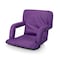 Picnic Time Family Of Brands Ventura Portable Reclining Stadium Seat, Purple 618-00-101-000-0 - alternate 1