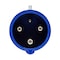 Walther-Werke Pin and Sleeve Plug, 60A, 250/230, 1 Phase, 2 Pole, Blue, Screw Terminals Wire Connection Type 260306 - alternate 8