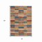 Homeroots 8' X 10' Beige Blue And Gold Striped Washable Indoor Outdoor Area Rug 615467 - alternate 8