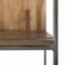 Homeroots 71" Brown And Silver Metal and Wood Four Tier Bookcase 380385 - alternate 7