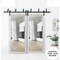Sartodoors Sliding Closet Clear Glass Barn Bypass Doors, Lucia 2166 White Silk, Sturdy 6.6ft Rails Hardware S LUCIA2166BBB-WS-60 - alternate 5