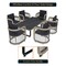 Leisuremod Klyra 7-Pc Aluminum Dining Set - Weather-Resistant Table & 6 Chairs with Cushions, 7PK KDS70-24GR6 - alternate 6