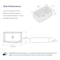 Wrightmaster 30 in. Curved Apron-Front Single Bowl White Ceramic Kitchen Sink w/Bottom Grids and Basket Strainer ZOR-AW301910DS - alternate 6
