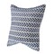 Homeroots Set of Four 18" X 18" Blue Beach Chevron Cotton Zippered Pillow, 4PK 535284 - alternate 5